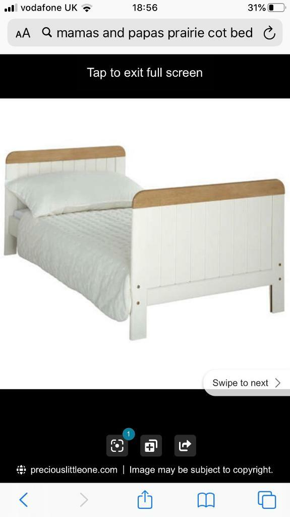 mamas and papas prairie cot bed